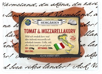 Tomat & Mozzarellakorv